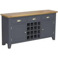 vancouver expressions down pipe grey wine table 3 drawer 2 door