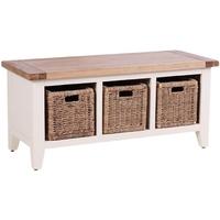 Vancouver Expressions Linen Storage Bench - 3 Basket Drawers