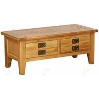 Vancouver Petite Oak Coffee Table - Large 2 Drawer