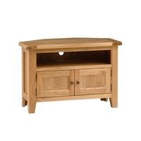 Vancouver Oak Corner TV Unit - up to 42\