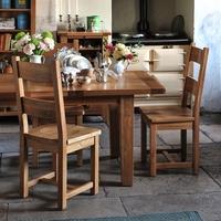 Vancouver Oak 140cm-180cm Dining Set with 4 Chairs