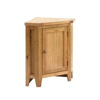 Vancouver Oak Corner Cupboard