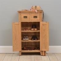 Vancouver Oak Shoe Cupboard