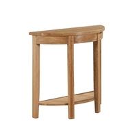 Vancouver Oak Curved Console Table