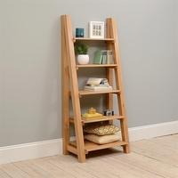 vancouver oak ladder bookcase