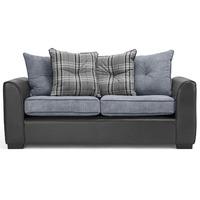 Valletri 2 Seater Fabric Sofa Scatter Back Charcoal