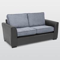 valletri 2 seater fabric sofa charcoal