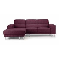 Valencia Corner Sofa Plum Left Hand