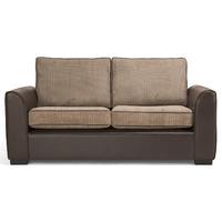 Valletri 3 Seater Fabric Sofa Brown