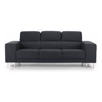 valencia 3 seater sofa steel