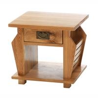 Vancouver Oak Petite 1 Drawer 1 Shelf Magazine Rack