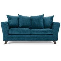 valera fabric 3 seater sofa teal