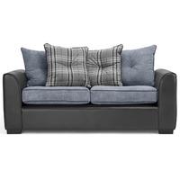 Valletri 3 Seater Fabric Sofa Scatter Back Charcoal