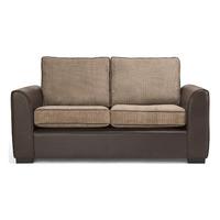 Valletri 2 Seater Fabric Sofa Brown