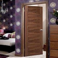 Vancouver Walnut 5P Flush Fire Door is 1/2 Hour Fire Rated and Pre-finished
