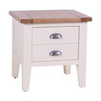 Vancouver Expressions Linen 1 Drawer Lamp Table