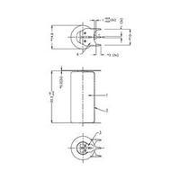 Varta CR2/3AA, PCB Pins 1350mAh Lithium Battery Cell 3V