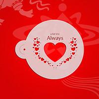Valentine Gift Cookie Stencil, Coffee Candy Stencils, Fondant Cake Decorating tencilS Heart Decoration ST-3091