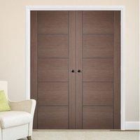 Vancouver Chocolate Grey Internal Door Pair is 1/2 Hour Fire Rated and Prefinished