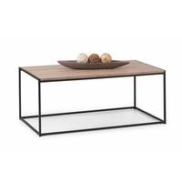 Valencia Coffee Table In Sonoma Oak And Black Metal Frame