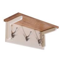 Vancouver Expressions Linen Coat Rack with 3 Hooks