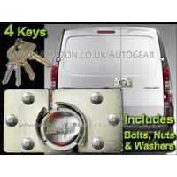 Van High Security Anti Theft Rear or Side Door Home Garage Shed Steel Hasp Pad Lock With 4 Keys Set
