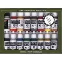 Vallejo Model Color American Revolution Acrylic Paint Set - Assorted Colours (Pack of 16)