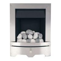 Valor Seattle Silver & Black Inset Gas Fire