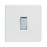 varilight 10a 2 way single ice white single light switch
