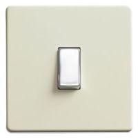 Varilight 10A 2-Way Single White Chocolate Single Light Switch