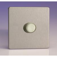 Varilight V-Pro 1 Gang Dimmer - Brushed Steel