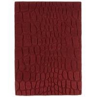 Vallejo Red Pebble Wool Modern Rug