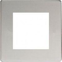 varilight data grid 2 gang data grid screwless chrome e58654