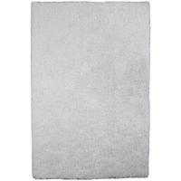 varanasi white shaggy area rug