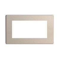 varilight data grid 4 gang data grid plate screwless steel e58308