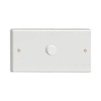 Varilight v-com 1 Gang 2 Way 600W LED Dimmer White - E59208