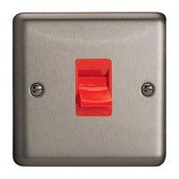 varilight raised edge 45a cooker switch raised matt e58338