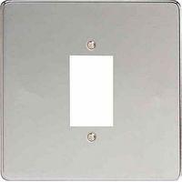 varilight power grid 1 gang grid plate screwless chrome e58633