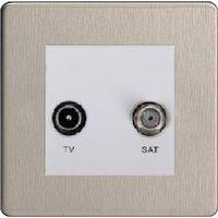 varilight screwless 2 gang coax sat outlet screwless chrome e58613