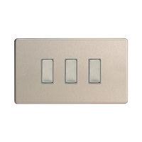 varilight v pro eclique2 3 gang slave for eclique2 led dimmer brushed  ...