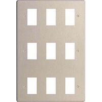 Varilight power grid 9G Grid Plate Screwless Steel - E58292