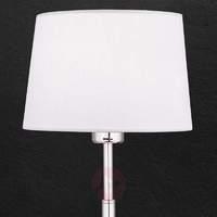 Vardan fabric table lamp with white shade