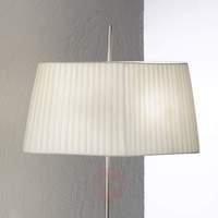 Valentin Floor Lamp White with Pleated Shade