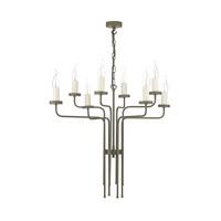 vai0829 vail 8 light pendant ceiling light in mole brown fitting only