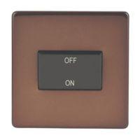 varilight 10a single mocha fan isolator switch