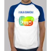 vaia band shirt boy turquoise and white