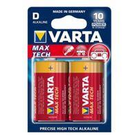 Varta Max Tech D Alkaline Battery Pack of 2
