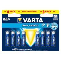 Varta High Energy AAA Alkaline Battery Pack of 8