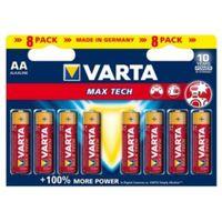 Varta Max Tech AA Alkaline Battery Pack of 8