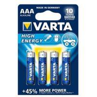 Varta High Energy AAA Alkaline Battery Pack of 4